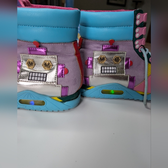 Irregular Choice Beep Bop Boop High Top Sneakers - Picture 4 of 9